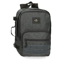 MOCHILA 40CM PEPE JEANS ADAPTABLE AZUL MARINO